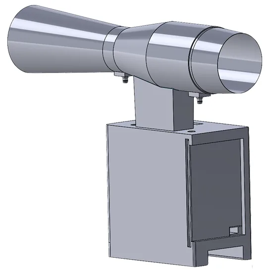 The Venturi tube's pressure taps feed the flow calculation; the Bluetooth link they sit behind is what had to stay trustworthy enough to hand that reading to the app.
